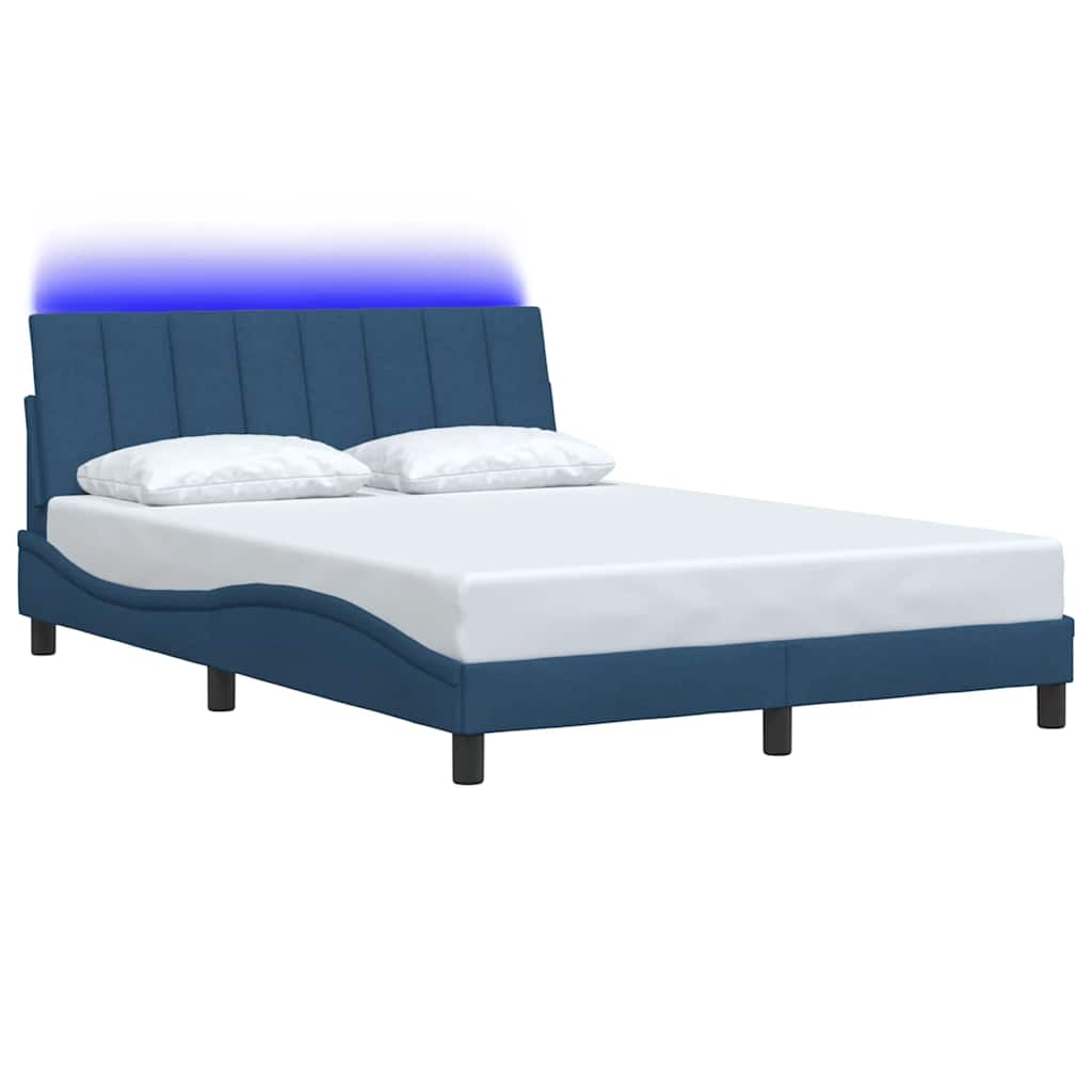 Vidaxl bedframe zonder matras hanko 120x200 cm stof crèmekleurig