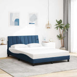 Vidaxl bedframe zonder matras hanko stof blauw 140x200 cm