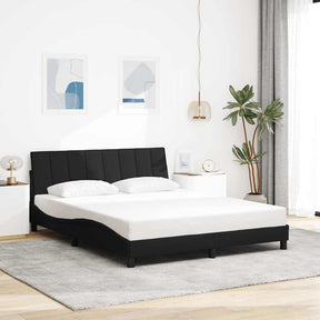 Vidaxl bedframe zonder matras hanko stof zwart 160x200 cm