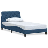 Vidaxl bedframe zonder matras 100x200 cm stof blauw