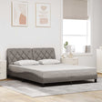 Vidaxl bedframe zonder matras stof taupe 160x200 cm