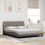Vidaxl bedframe zonder matras stof taupe 160x200 cm