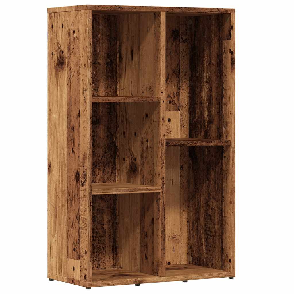 Vidaxl boekenkast 50x25x80 cm bewerkt hout oud houtkleurig