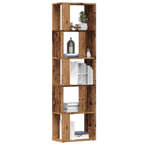 Vidaxl boekenkast 45x24x159 cm bewerkt hout oud houtkleurig