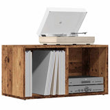 Vidaxl lp opbergbox 69,5x34x36 cm bewerkt hout oud houtkleurig