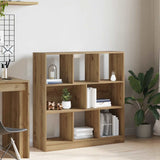 Vidaxl boekenkast 97,5x29,5x100 cm bewerkt hout artisanaal eikenkleur