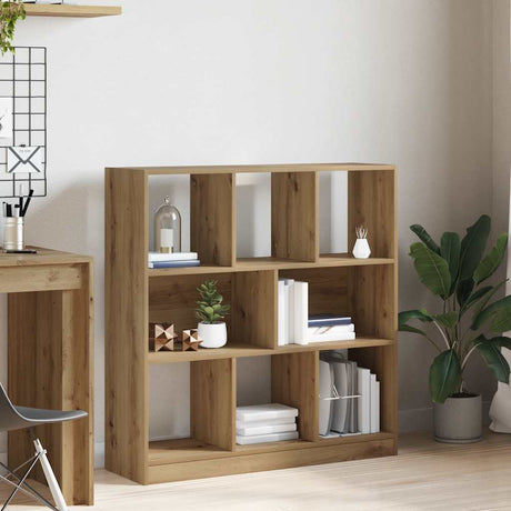 Vidaxl boekenkast 97,5x29,5x100 cm bewerkt hout artisanaal eikenkleur