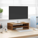 VidaXL Monitorständer 42x24x13 cm Holzwerkstoff, altholzfarben