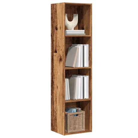 Vidaxl boekenkast tv-meubel 36x30x143cm bewerkt hout oud houtkleurig