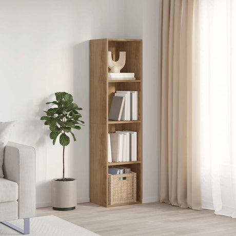 Vidaxl boekenkast tv-meubel 36x30x143cm bewerkt hout artisanaal eiken