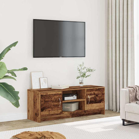 Vidaxl tv-meubel 102x30x37,5 cm bewerkt hout oud houtkleurig