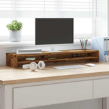 Vidaxxl Monitorständer 100x24x13 cm behandeltes Holz, altholzfarben