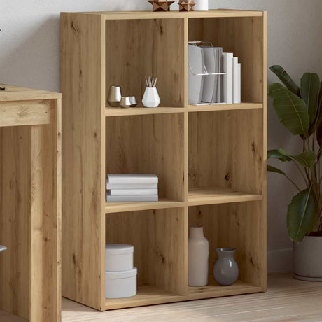 Vidaxl boekenkast dressoir 66x30x98 cm bewerkt hout artisanaal eiken
