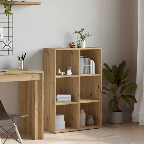 Vidaxl boekenkast dressoir 66x30x98 cm bewerkt hout artisanaal eiken