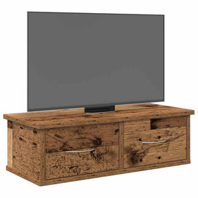 Vidaxl wandkast 60x26x18,5 cm bewerkt hout oud houtkleurig