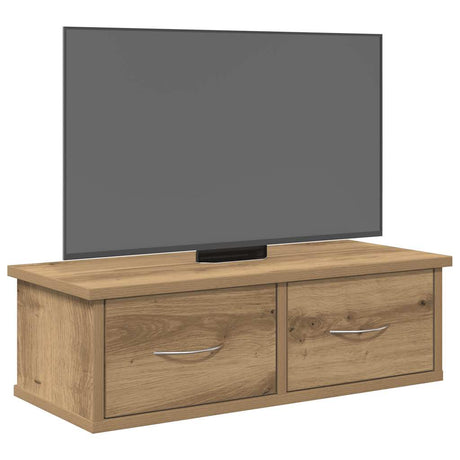 Vidaxl wandkast 60x26x18,5 cm bewerkt hout artisanaal eikenkleur