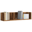 Vidaxl cd-wandschap 75x18x18 cm bewerkt hout oud houtkleurig