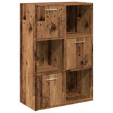 Vidaxl boekenkast 60,5x30x90 cm bewerkt hout oud houtkleurig