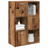 Vidaxl boekenkast 60,5x30x90 cm bewerkt hout oud houtkleurig