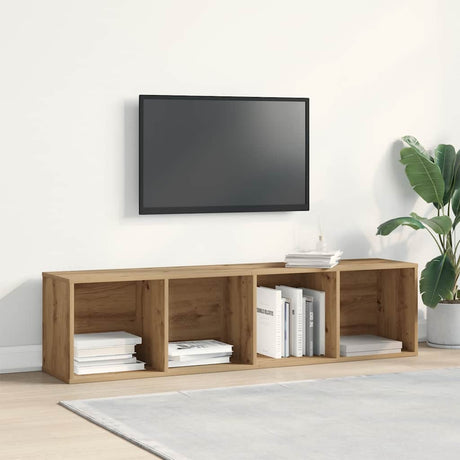 Vidaxl tv-meubel 120x34x37 cm bewerkt hout artisanaal eikenkleur