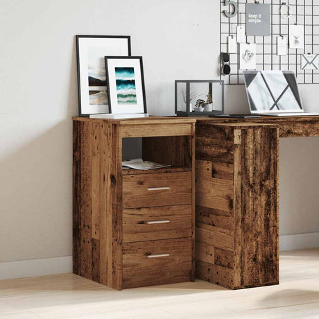 Vidaxl ladekast 40x50x76 cm bewerkt hout oud houtkleurig