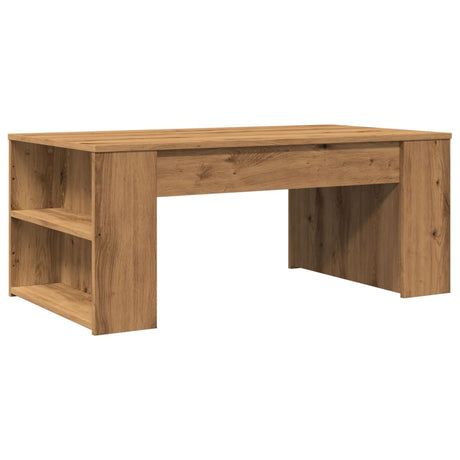 Vidaxl salontafel 102x55x42 cm bewerkt hout artisanaal eikenkleur