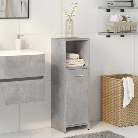 Vidaxl badkamerkast 30x30x95 cm spaanplaat betongrijs