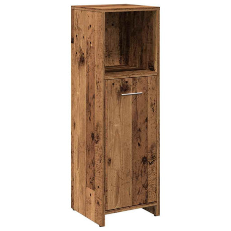 Vidaxl badkamerkast 30x30x95 cm bewerkt hout oud houtkleurig