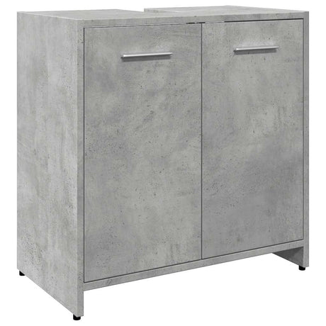 Vidaxl wastafelkast 60x33x60 cm bewerkt hout betongrijs