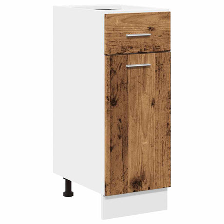Vidaxl onderkast met lade lyon 30x46x81,5 cm bewerkt hout oud houtkleurig