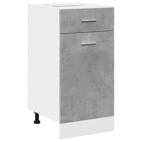 Vidaxl onderkast met lade lyon 40x46x81,5 cm bewerkt hout betongrijs