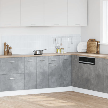 Vidaxl onderkast met lade lyon 40x46x81,5 cm bewerkt hout betongrijs