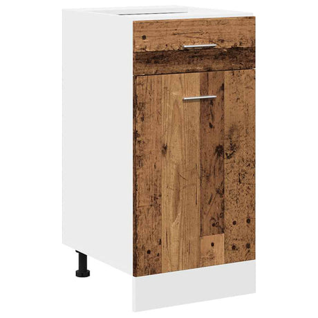 Vidaxl onderkast met lade lyon 40x46x81,5 cm bewerkt hout oud houtkleurig