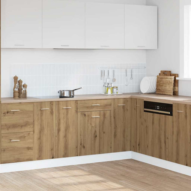 Vidaxl onderkast met lade lyon 40x46x81,5 cm bewerkt hout artisanaal eiken