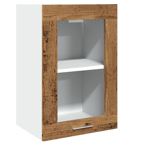 Vidaxl bovenkast lyon 40x31x60 cm bewerkt hout oud houtkleurig