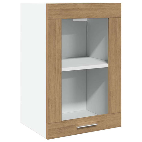 Vidaxl bovenkast lyon 40x31x60 cm bewerkt hout artisanaal eikenkleurig