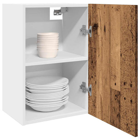 Vidaxl bovenkast lyon 40x31x60 cm bewerkt hout oud houtkleurig