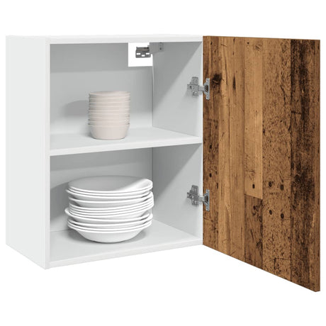 Vidaxl bovenkast lyon 50x31x60 cm bewerkt hout oud houtkleurig