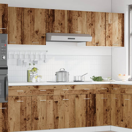 Vidaxl bovenkast lyon 80x31x60 cm bewerkt hout oud houtkleurig