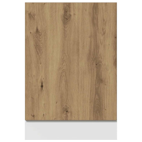 Vidaxl vaatwasserpaneel lyon 45x3x67 cm bewerkt hout artisanaal eiken