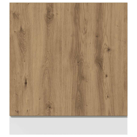 Vidaxl vaatwasserpaneel lyon 60x1,5x67 cm bewerkt hout artisanaal eiken