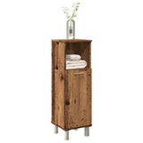 Vidaxl badkamerkast 30x30x95 cm bewerkt hout oud houtkleurig