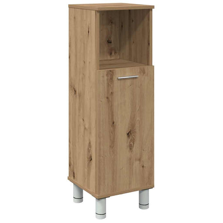 Vidaxl badkamerkast 30x30x95 cm bewerkt hout artisanaal eikenkleur