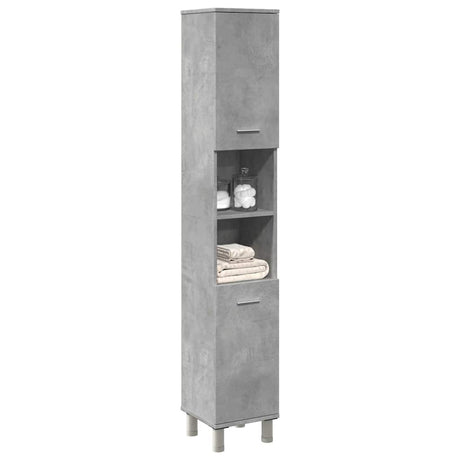 Vidaxl badkamerkast 30x30x179 cm spaanplaat betongrijs