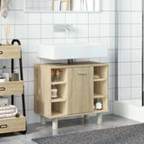 Vidaxl badkamerkast 60x32x53,5 cm spaanplaat sonoma eikenkleurig
