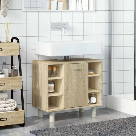 Vidaxl badkamerkast 60x32x53,5 cm spaanplaat sonoma eikenkleurig