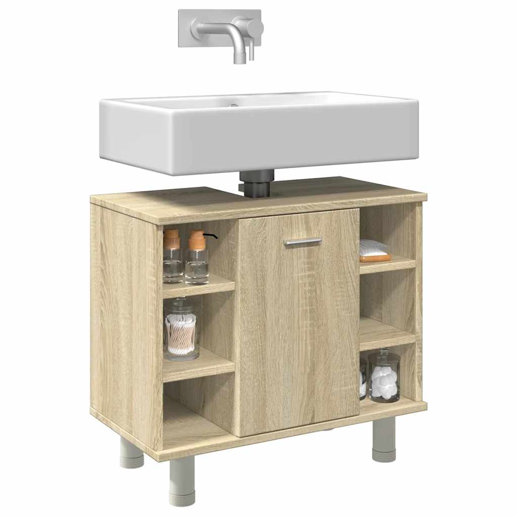 Vidaxl badkamerkast 60x32x53,5 cm spaanplaat sonoma eikenkleurig