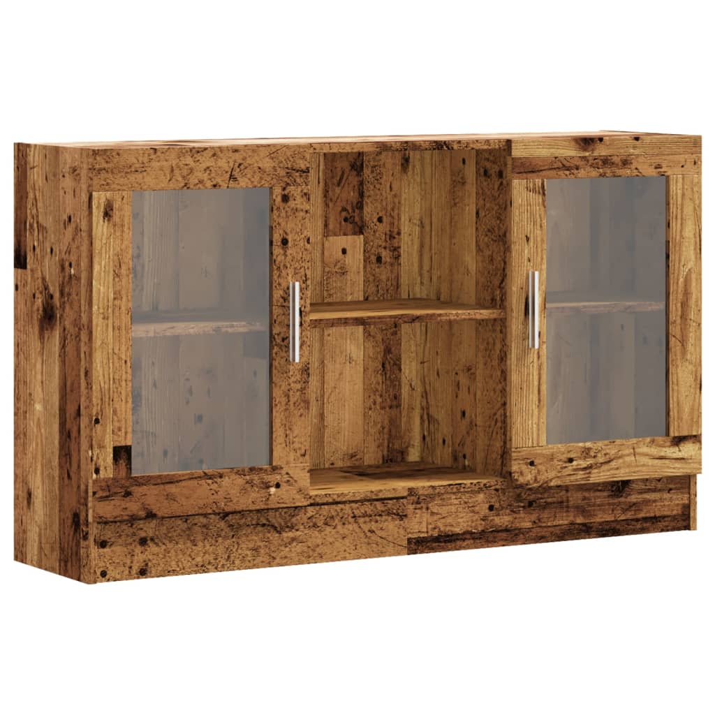 Vidaxl dressoir 120x30,5x70 cm bewerkt hout oud houtkleurig