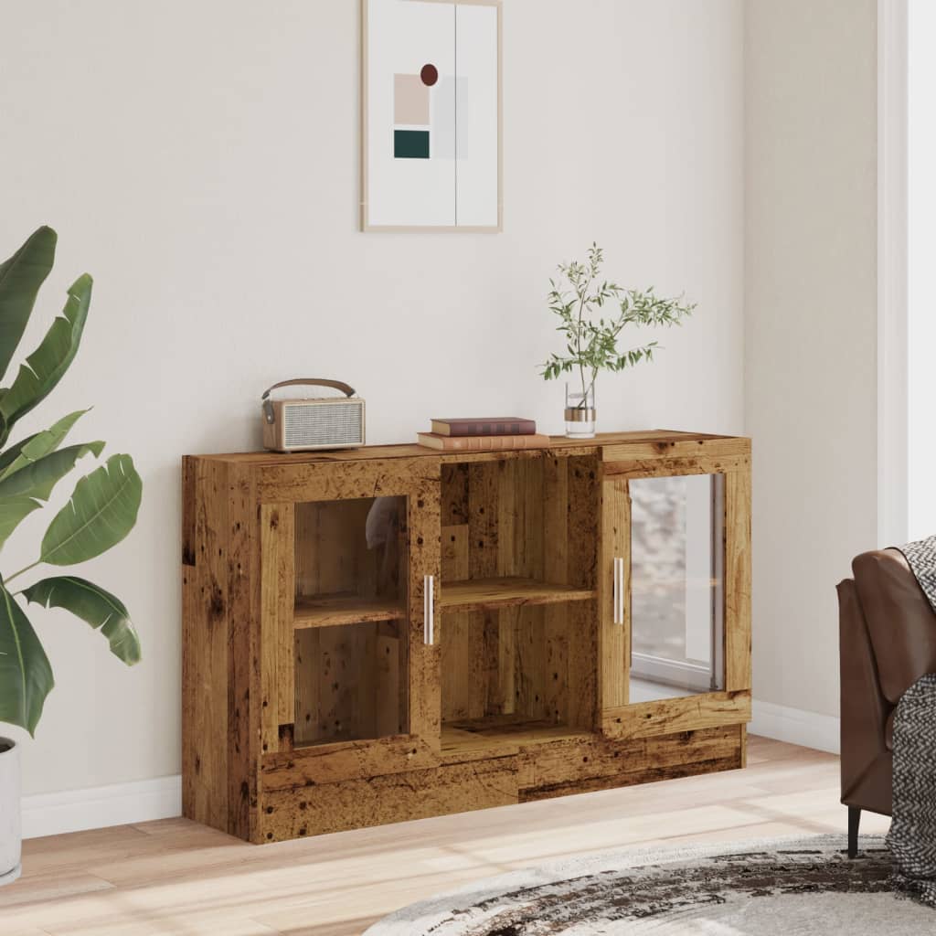 Vidaxl dressoir 120x30,5x70 cm bewerkt hout oud houtkleurig