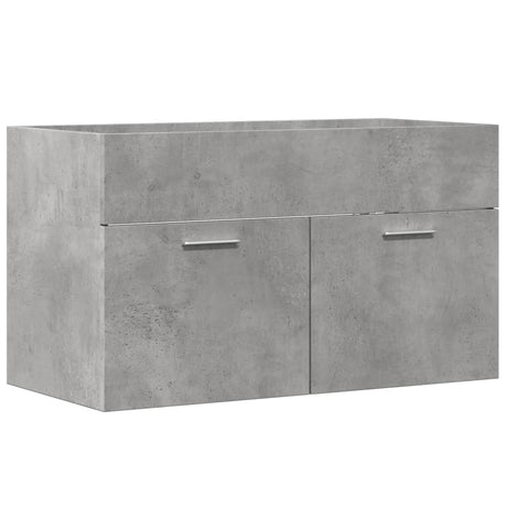 Vidaxl wastafelkast 80x38,5x46 cm spaanplaat betongrijs